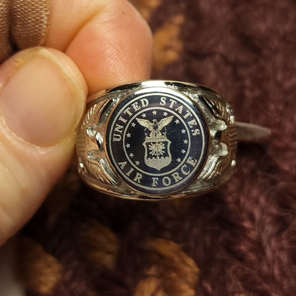 New Stainless Steel  United States Air Force ring size 13 - Picture 1 of 5